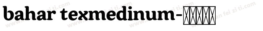 bahar texmedinum字体转换